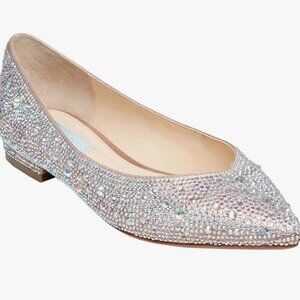 NEW IN BOX BETSEY JOHNSON SB-JUDE Shoes Nude Satin size 7